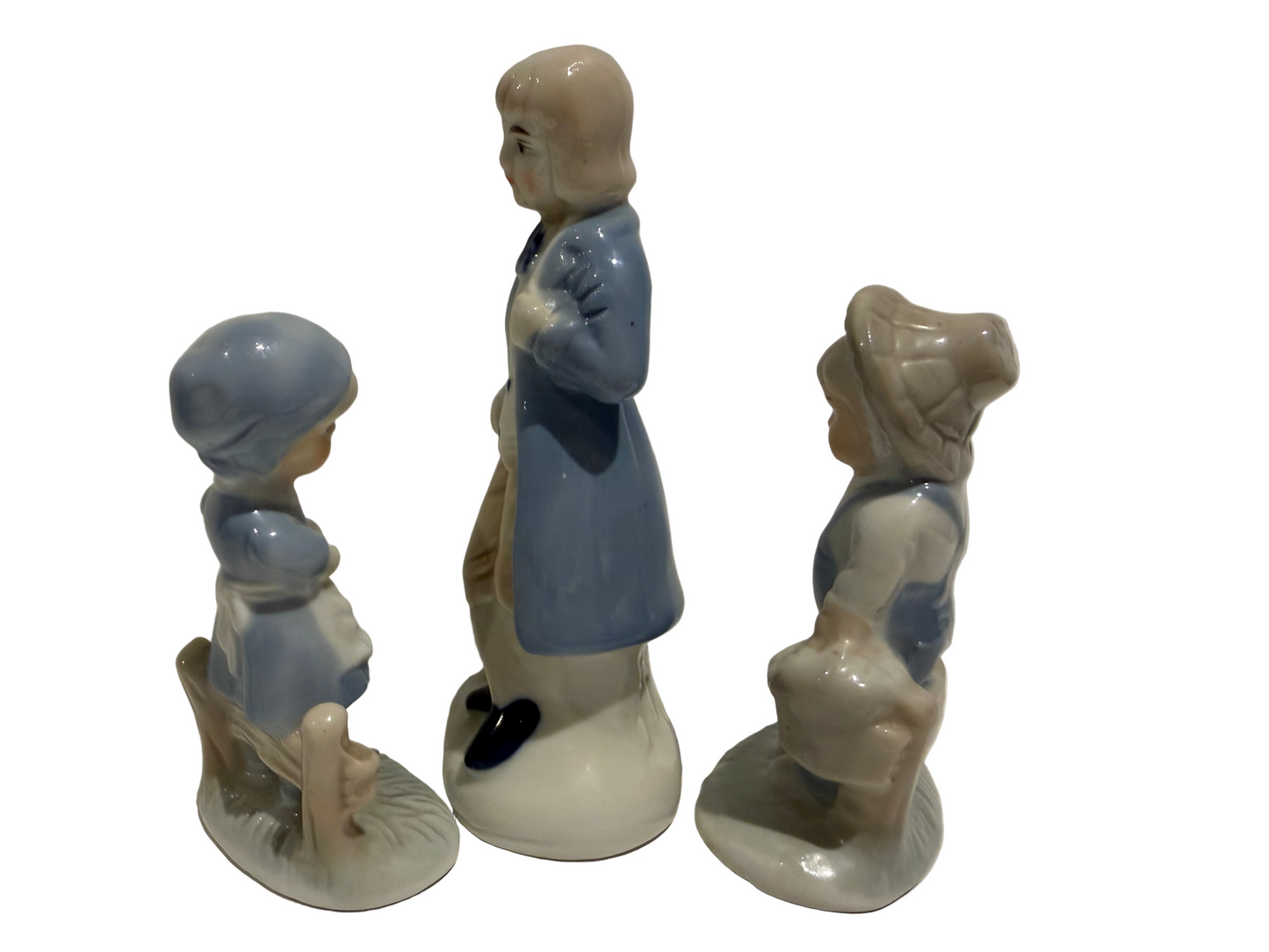 delfts blauw porseleinen beeldjes