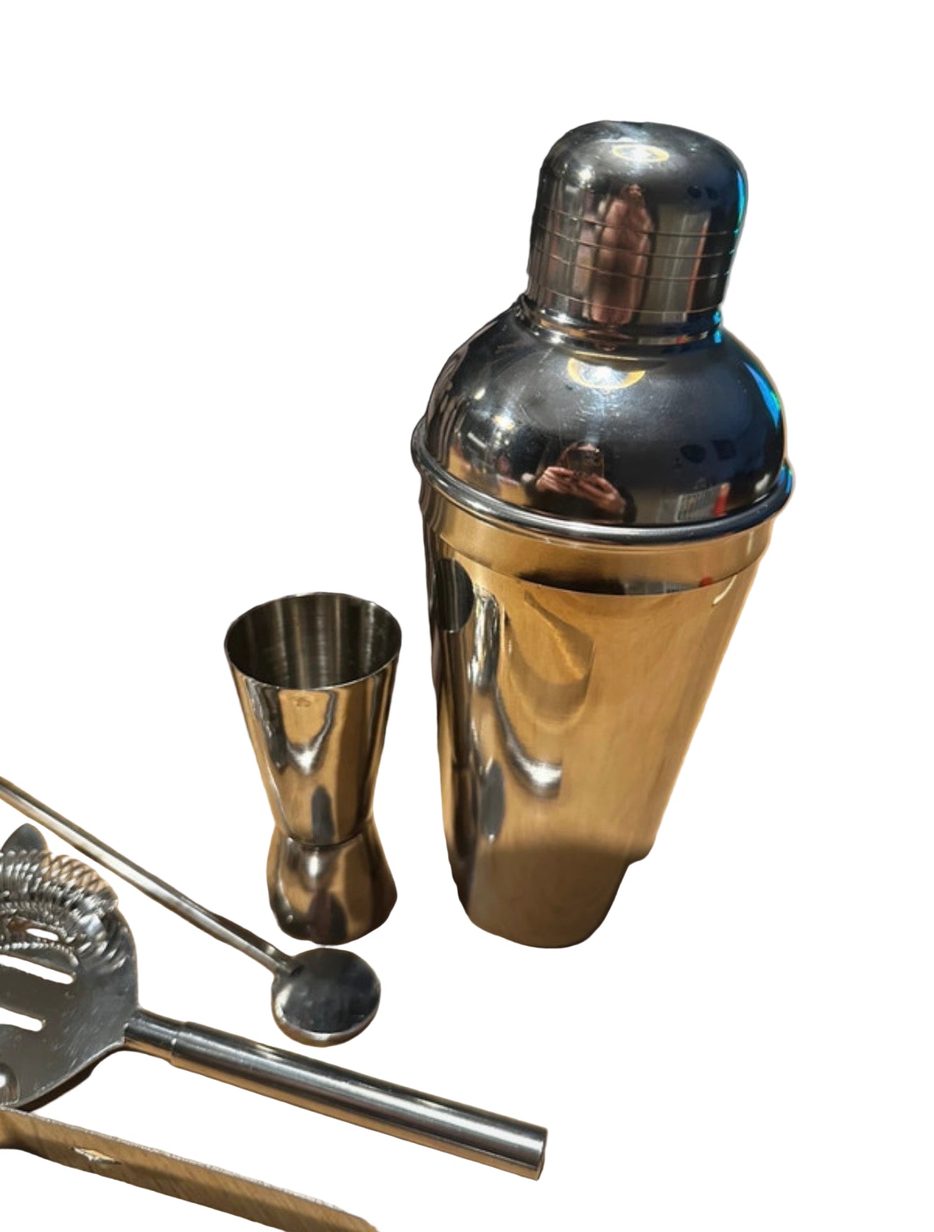 cocktailset 5delig rvs